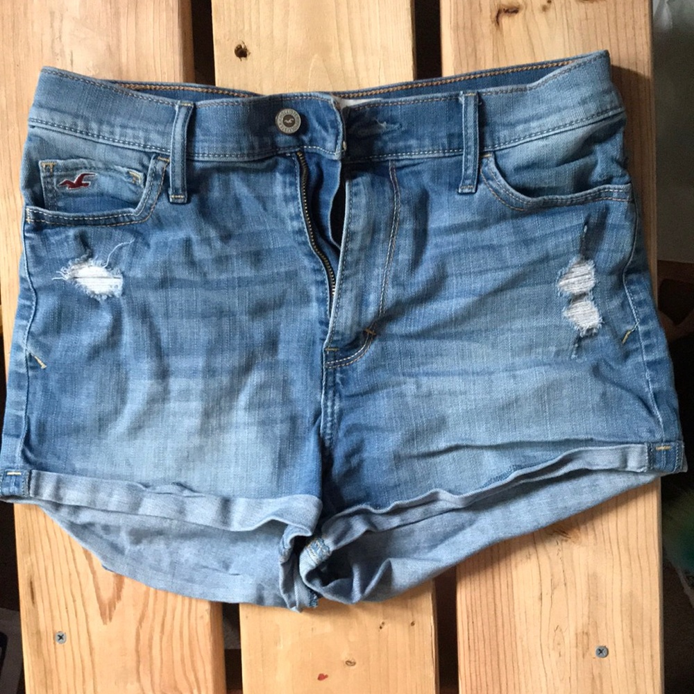 high waist jean shorts